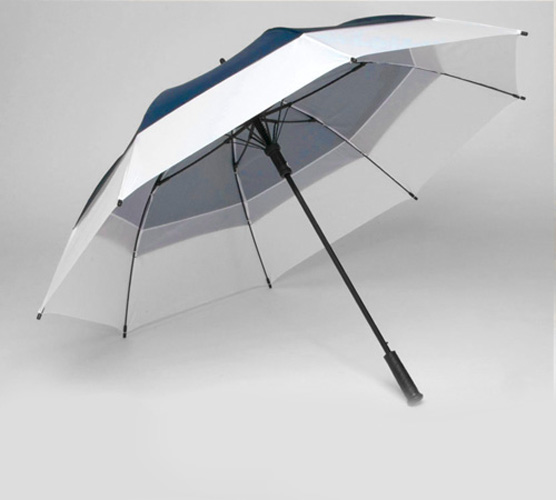 WINDBRELLA 62" Golf Umbrella-Navy and White