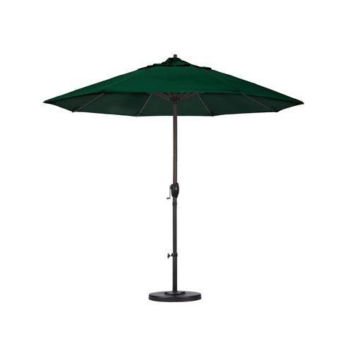 Auto-Tilt 9-foot Patio/Market Umbrella - Hunter Green